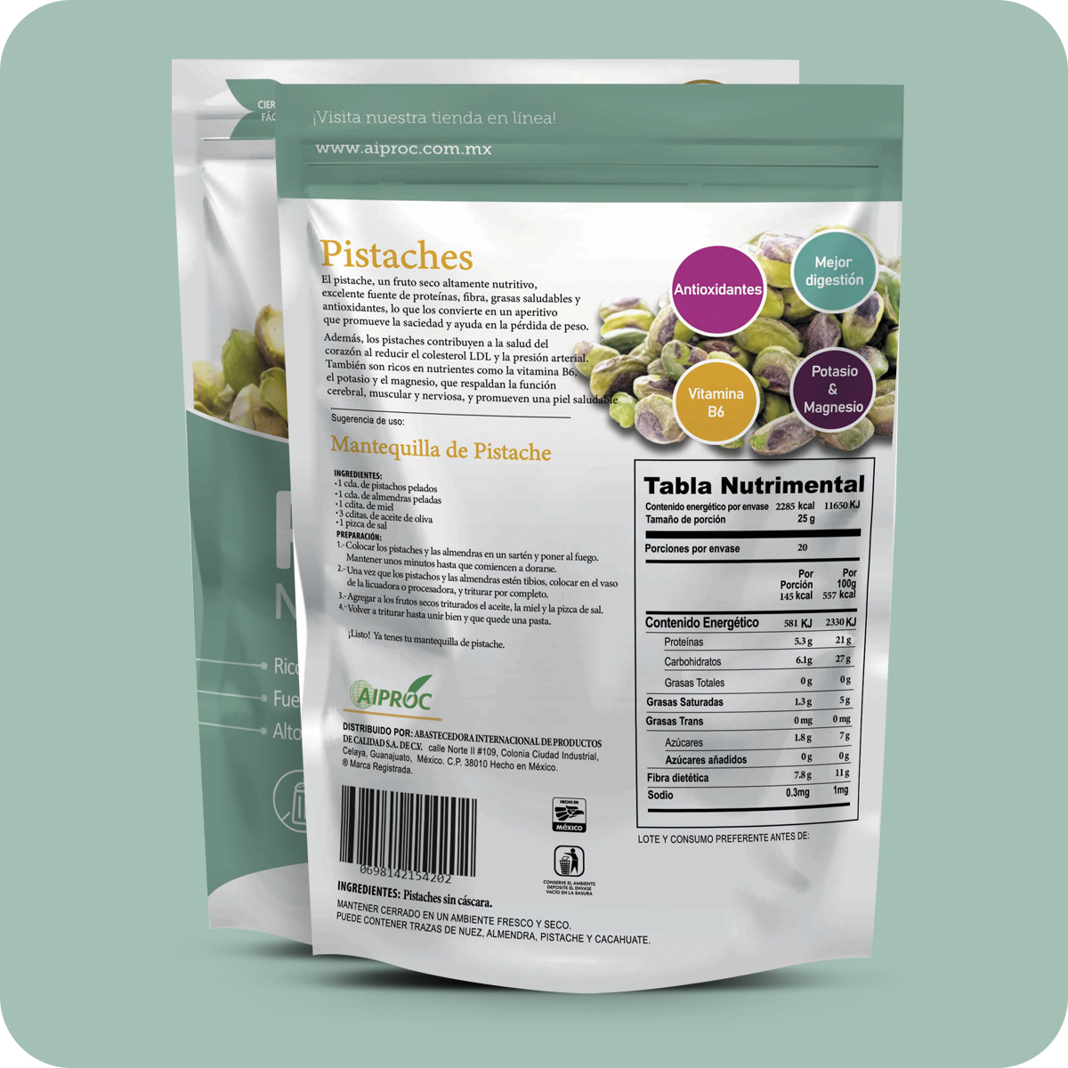 Pistache Pelado Crudo