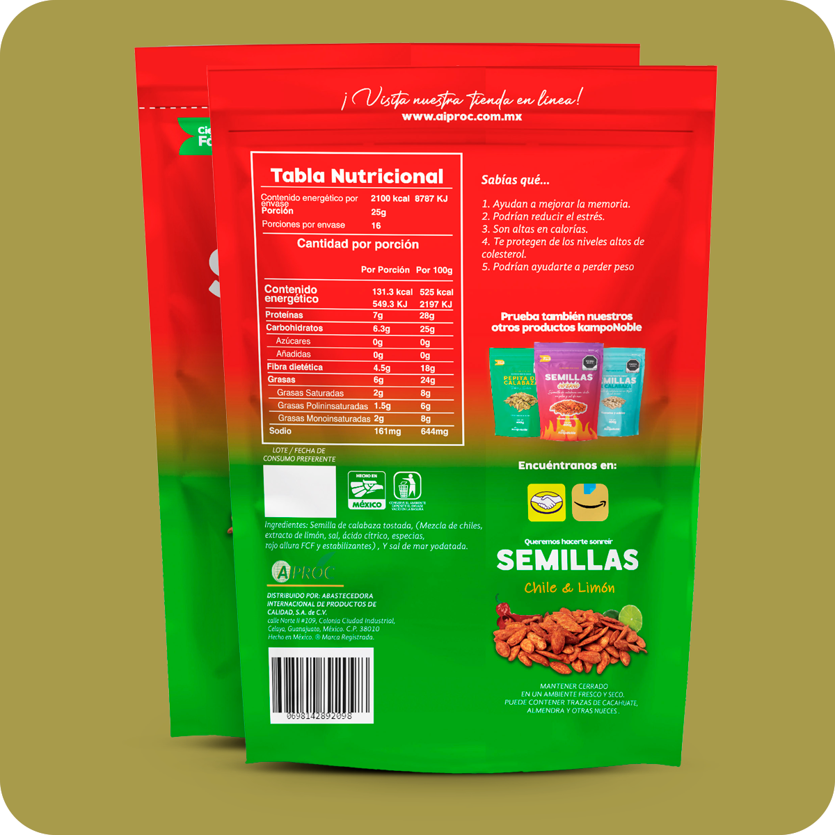 Semilla de Calabaza Chile & Limón