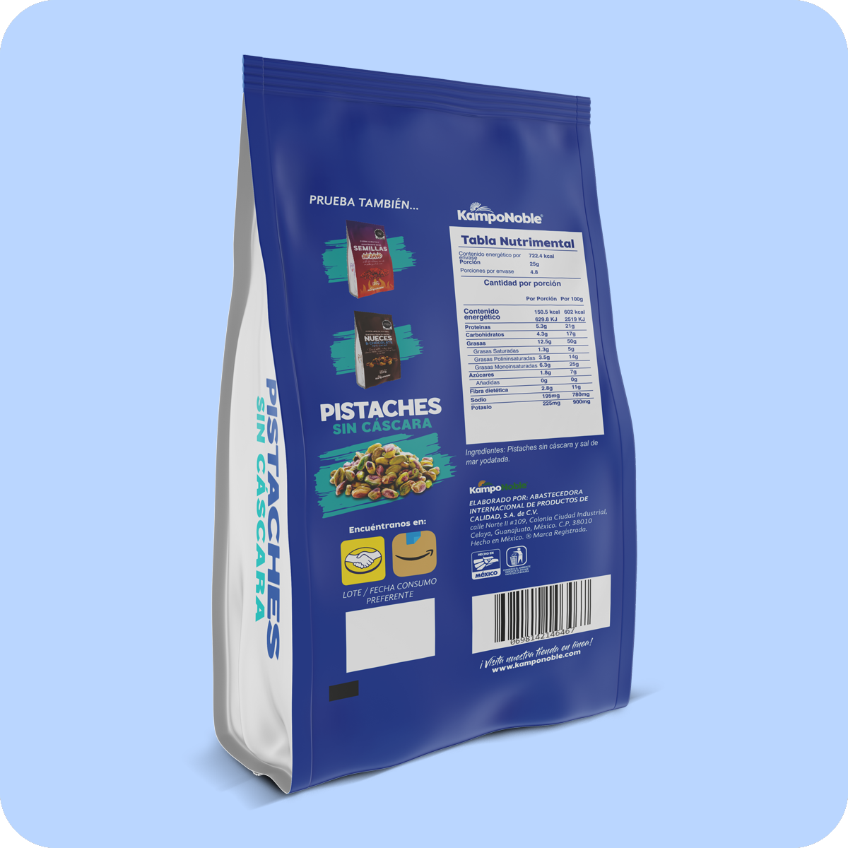 Pistache Sin Cáscara Tostados y Salados