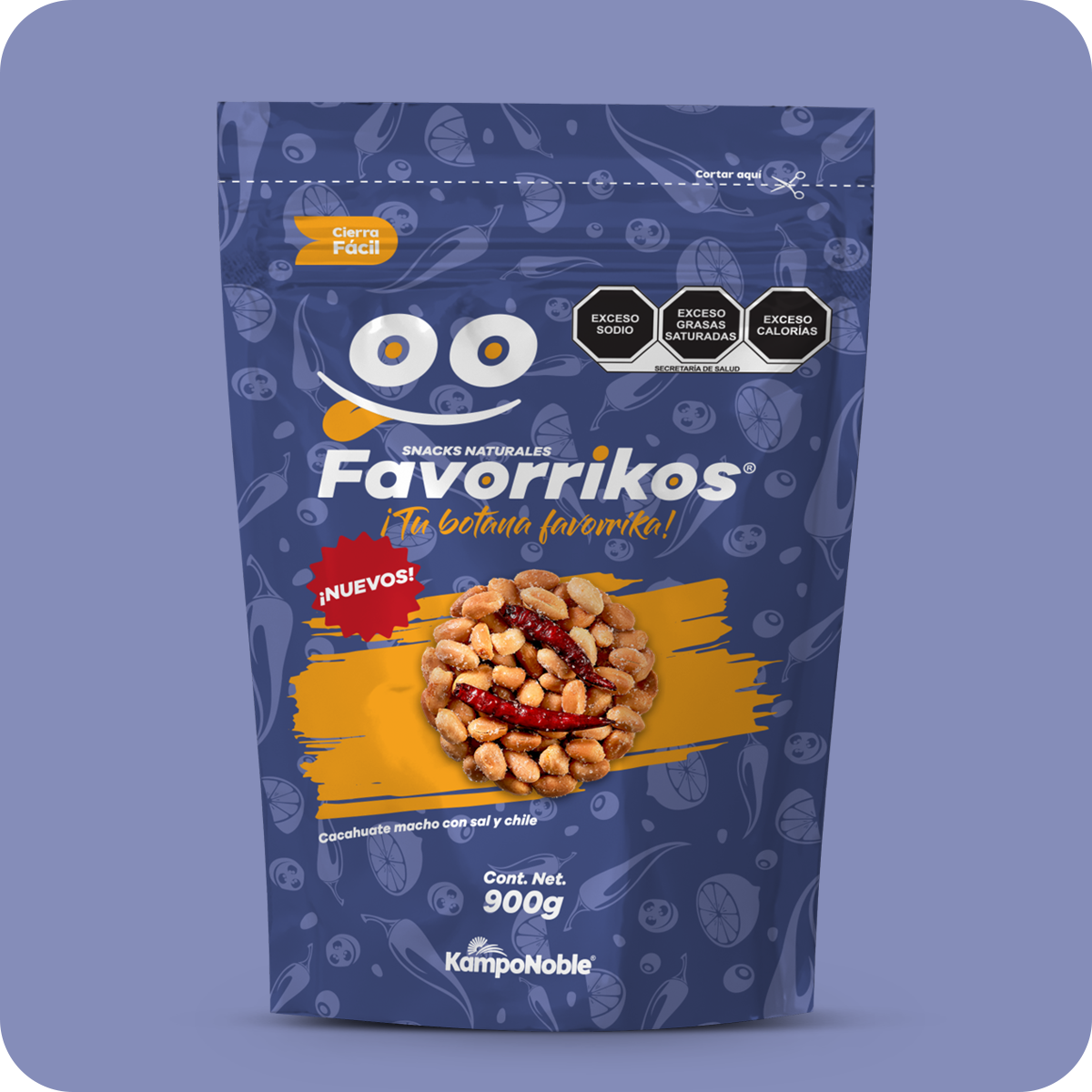 Cacahuate Macho Frito con Sal y Chile de Árbol