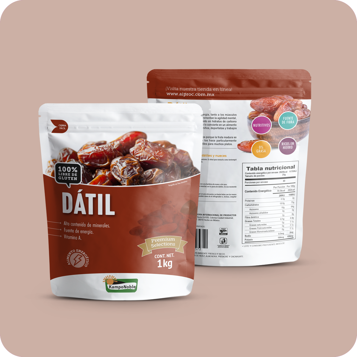 Dátil Deshidratado Con Hueso