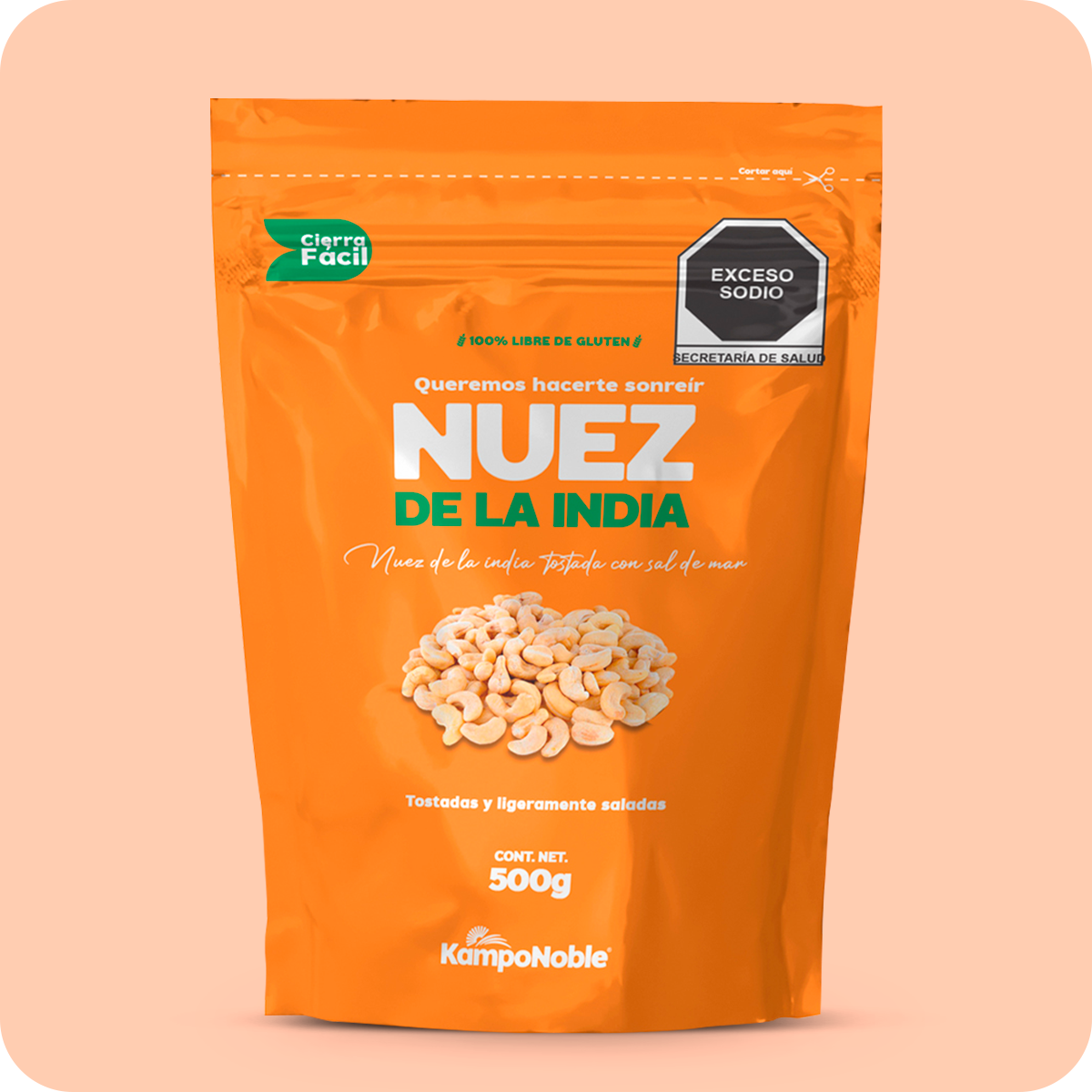 Nuez de la India Tostada y Salada