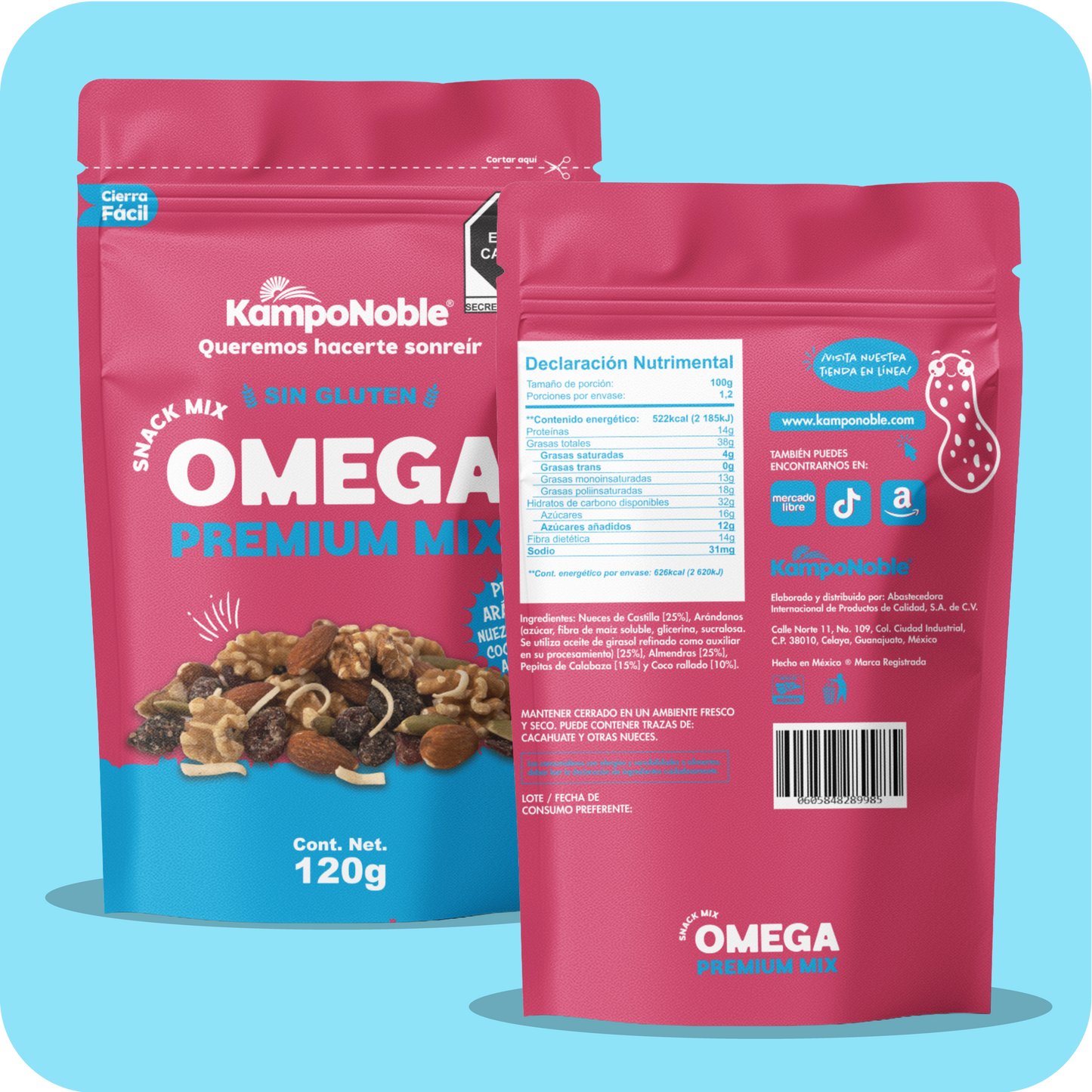 Mix Omega (Arándano, Pepita, Coco Rallado, Almendra y Nuez de Castilla)