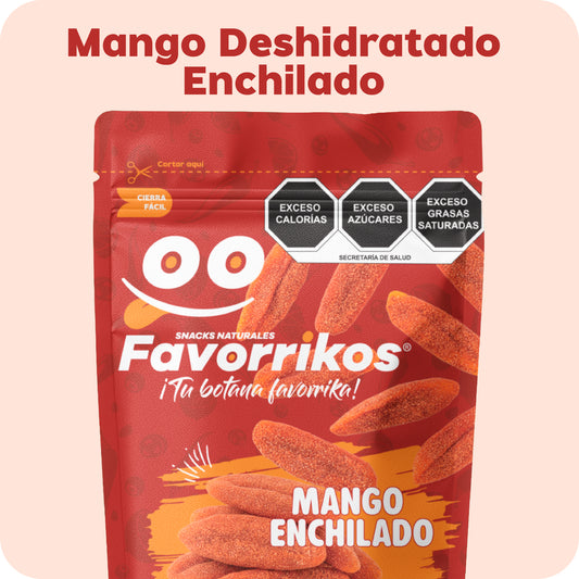 Mango Deshidratado Enchilado Favorrikos® | Snack Dulce con Chilito | 400g | KampoNoble®